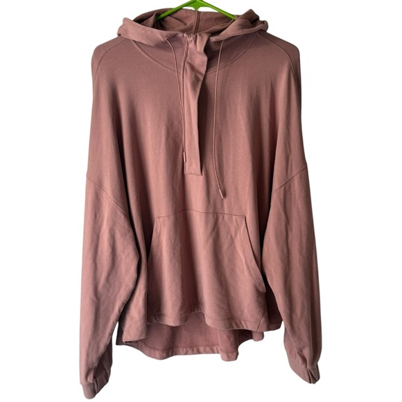 Knix Good to Go oversized Hoodie Sweatshirt comfy athleisure  mauve yoga gym LG - Picture 1 of 12